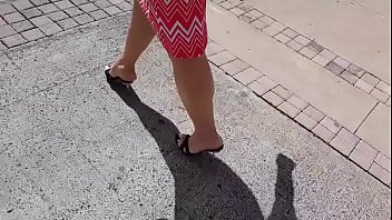 Preview 1 of Hot Was Room - BLACK MULE HEELS WALKING