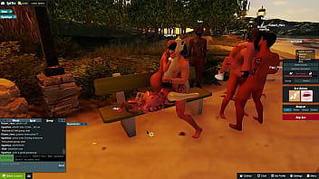 Preview 4 of Blackens Com - 3dxchat | LoliVix participando en una org&iacute_a despu&eacute_s de pasar un rato en el cine | noche 26: 11 chicos y 1 chica | 1ra parte