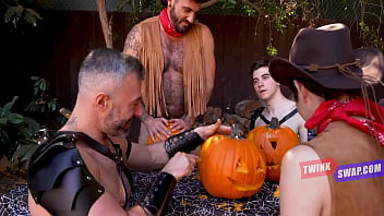 Preview 1 of Xxxn Com Telugu - Halloween Pumpkin Mash,  Family Smash