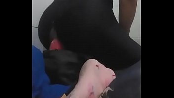 Preview 3 of Uf Lamba Lamba Poshto Draama - Riding on my home made vibrator with my tight leggings