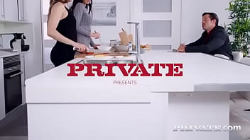 Preview 1 of Sodiaxxx - Talia Mint and Julia de Lucia,  Anal Threesome in the Kitchen