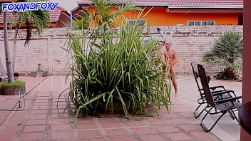Preview 2 of Fichtnerova - Mom almost caught us when Stepfather hard fucked me outdoor