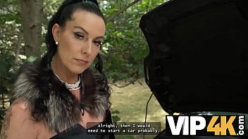 Preview 2 of Pastho Xnvidio - VIP4K. Hot mature brunette Texas Patti knows how to turn on men in public