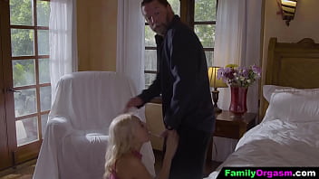 Preview 3 of Xxx Video 2014 Com - FamilyOrgasm - Raunchy Step Daughter Temptes her Stepdad in the Bedroom