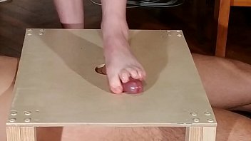 Preview 3 of Sex Oil Massage Doktor - Domina bare feet cock stomping &amp_ footjob with huge cumshot pt2 HD