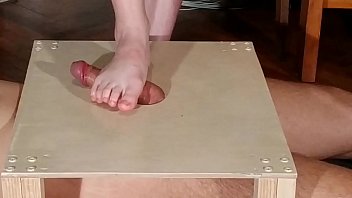 Preview 1 of Sex Oil Massage Doktor - Domina bare feet cock stomping &amp_ footjob with huge cumshot pt2 HD