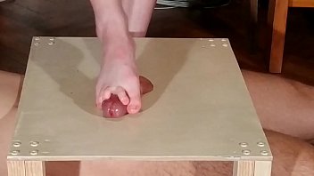 Preview 4 of Sex Oil Massage Doktor - Domina bare feet cock stomping &amp_ footjob with huge cumshot pt2 HD
