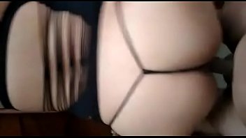 Preview 2 of Dadsex Bati - Gritona empinada en tanga de hilo dental