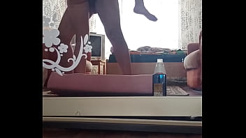 Preview 2 of Wild Teen Dick - Kazakh couple makes home video