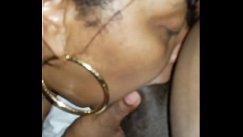 Preview 2 of Jonhy Sins With Mom - GORGEOUS BLACK MILF LOVES DICK AND BALLS - BLOW JOB