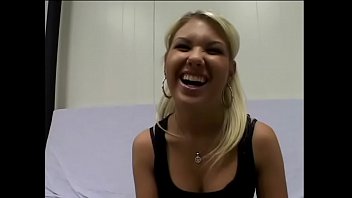 Preview 1 of Mega Booty Shemale - Gorgeous babe Aubrey Addams likes it when she blows a huge hard pole indoors