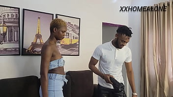 Preview 1 of Sex Xns - Sexy Delivery Girl in Mini Skirt Has A Sweet Pussy