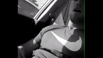 Preview 3 of Lana Rhodes Story - Hot gay jock jerks off in car (short clip)