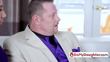 Preview 2 of Mom And Son Fuchs Behind Father - Randy young ladies addicted to mature cock make a sex deal