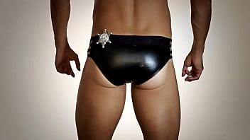 Preview 2 of Rabuda De Fio Dental Dan Ando - CandyMan - Costume Sexy Police Men&rsquo_s