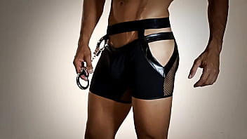 Preview 4 of Rabuda De Fio Dental Dan Ando - CandyMan - Costume Sexy Police Men&rsquo_s