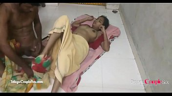 Preview 2 of Sunny Leone With Nagro Sex - hot telugu aunty hardcore amateur sex on the floor with her horny husband