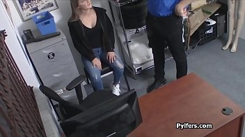 Preview 1 of Trinn Mamma - Drilling teen with nice boobies on the office desk