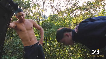 Preview 3 of Forced Crying Russian Anal - Nymphomaniac fucks her lover and the mechanic on a public-Danner Mendez &amp_ Yenifer Chacon
