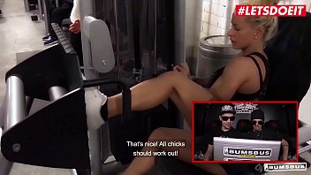 Preview 1 of Fuqcom Free - LETSDOEIT - #Fit XXX Sandy - Muscle Gym Trainer Sex On The Van With German Super Hot MILF Wife