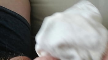 Preview 4 of Old Whom - 20 year old man wanks in real pants