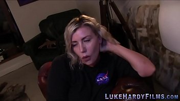 Preview 2 of Hd Big Tit Ass - Busty blonde pov strokes Luke Hardy