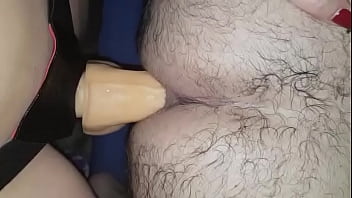 Preview 1 of Audrey Bitoni Fucking By Her Fan - slave fucked with strapon