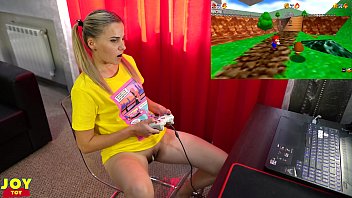 Preview 3 of Indian Fock And Milk - Letsplay Retro Game With Remote Vibrator in My Pussy - OrgasMario By Letty Black