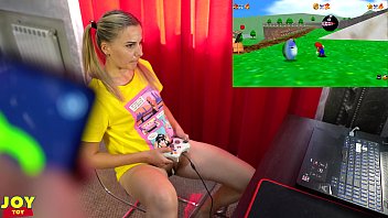 Preview 4 of Indian Fock And Milk - Letsplay Retro Game With Remote Vibrator in My Pussy - OrgasMario By Letty Black