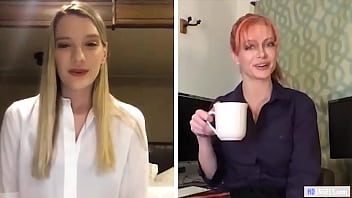 Preview 1 of Wally Bayula Sex Video - Office Lesbian Relationship On Webcam - Kenna James,  Serene Siren