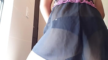 Preview 4 of Japanese Pregnant Slave - Culon en tanga #7