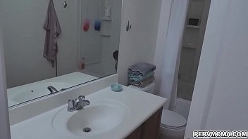 Preview 1 of Massage Jd - Super busty Kat Dior fucking a big dildo while she shower