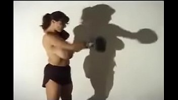 Preview 4 of Mnxxn Egept - BIg boob german cute shadowboxing