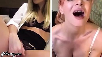Preview 3 of Jin Hyo Song - GIRLSWAY Kenna James And Her Boss Masturbate Remotely During The Quarantine