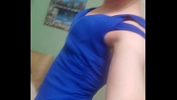 Preview 1 of Katie Kox Fuck Oldboydy - Crossdresser plays with toys