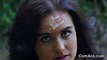 Preview 2 of Rhonda Lee Quaresma Big And Buff - Hot sex kitten gets sperm shot on her face eating all the cum