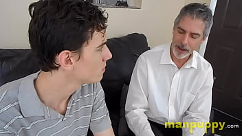 Preview 2 of Husband Porn Bottle Masturbation - Wedgies Make Twink Horny - Aiden Valentine - Richard Lennox - Manpuppy