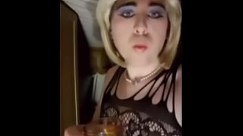 Preview 2 of Meena Ssxy Video - Sissy Luce drinks her own piss for her new Mistress Miss SSP dumb sissy loser permanently exposed whore