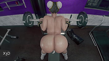 Preview 4 of Sex Teblet - Chun li y su entrenamiento privado
