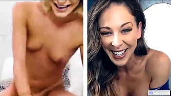 Preview 3 of Sunny Leone Shoot Video - Mom And StepDaughter Masturbating Via Webcam - Cherie Deville,  Emma Hix