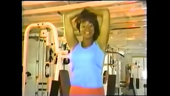 Preview 1 of Anusurya Sex Vidioes - 6ft tall black girl big boobs exercising at gym