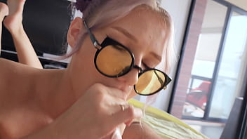 Preview 4 of Nadiya Ali 2018 - Horny student come to teachers house for show homework,  exelent blowjob from cute teen girl.