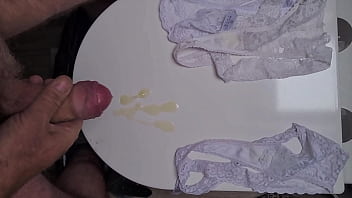 Preview 3 of Eat Her Own Pussy Cream - Cumming with dirty knickers