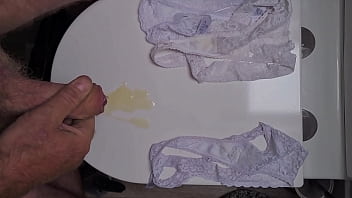 Preview 4 of Eat Her Own Pussy Cream - Cumming with dirty knickers