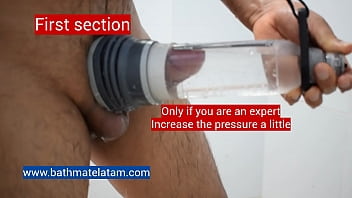 Preview 2 of Anal Scream Dog Force - See how I use the BATHMATE HYDROXTREME - Step by Step - EASY