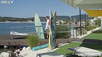 Preview 1 of Currly Hair Teen Sex On The Roof - Gimme a yacht or a fuck starring Viviana - by Only3x