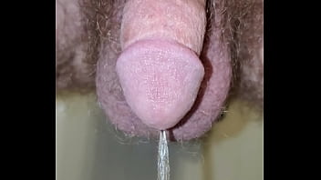 Preview 2 of Sunny Leone Xmaster Sex - Closeup of My Cock as I pee into the toilet
