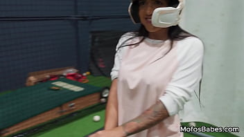 Preview 1 of Joney Since Xxx Video - Horny big tit brunette teen suck and fuck huge dick during baseball practice - Alice Thunder,  GI Joey