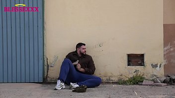 Preview 4 of Girls Peeing Backseat Car - My friend encourages me to taste his cock