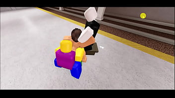 Preview 4 of Kitchen Porn Of Brazzer - Roblox bitch fucked by 3 noobs